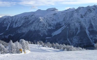 Snow-covered ski slope